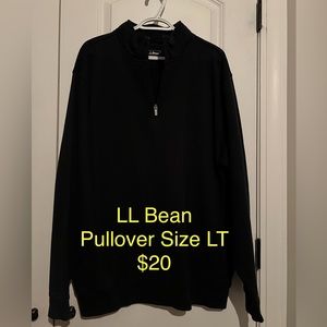 Men’s LL Bean pullover Navy Size LT